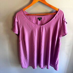Torrid  Purple Blouse T-Shirt Flowy Size 3 Light Weight Business Casual Plus